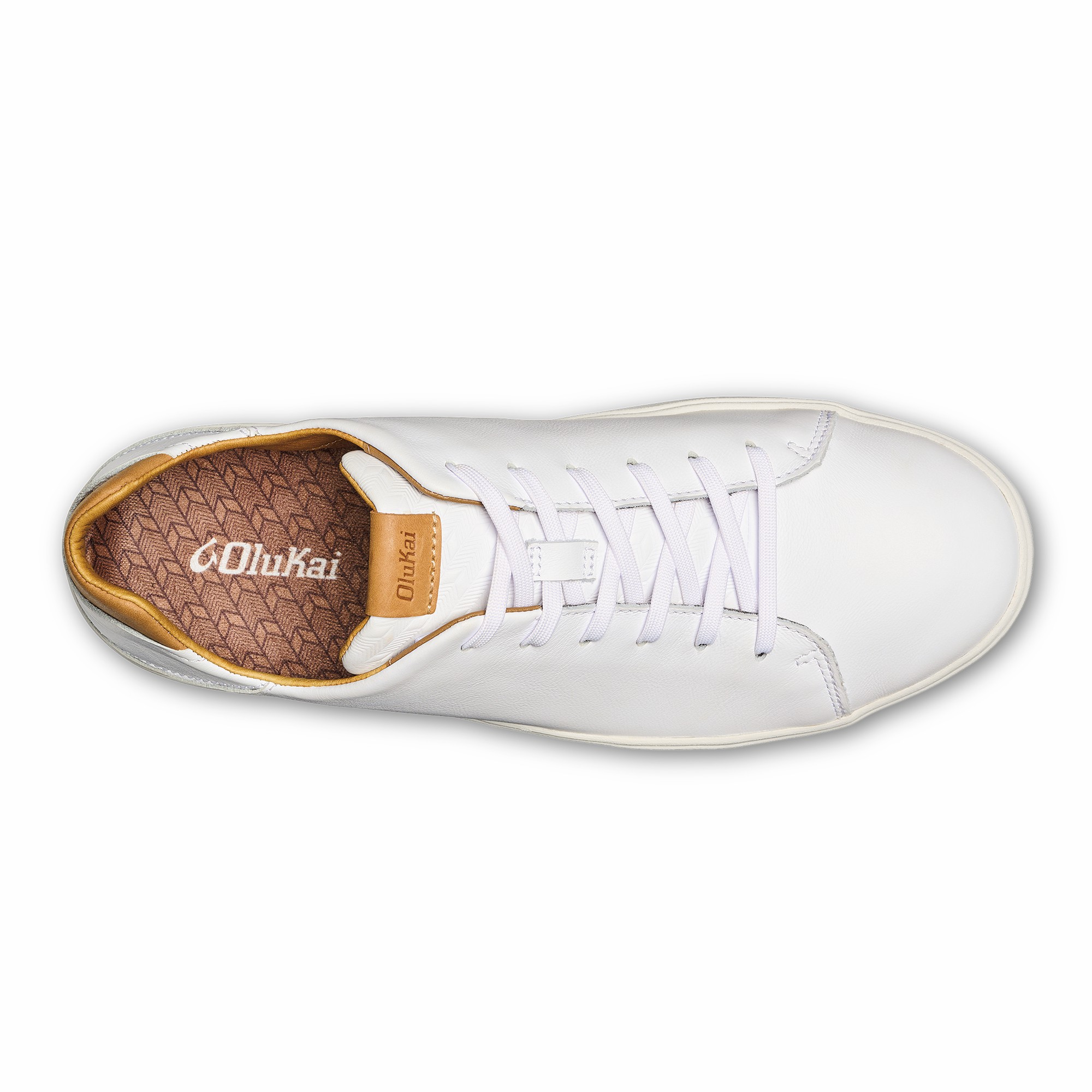 Lae‘ahi Lī ‘Ili Men's Leather Sneakers - Bright White - Image 8