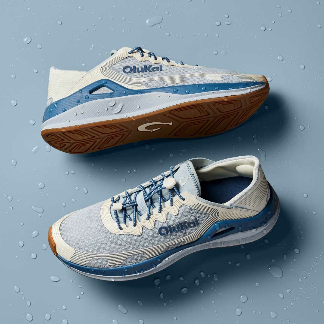 ‘Ahi Water Boat Shoes - Blue Pearl / White Sand - Image 10
