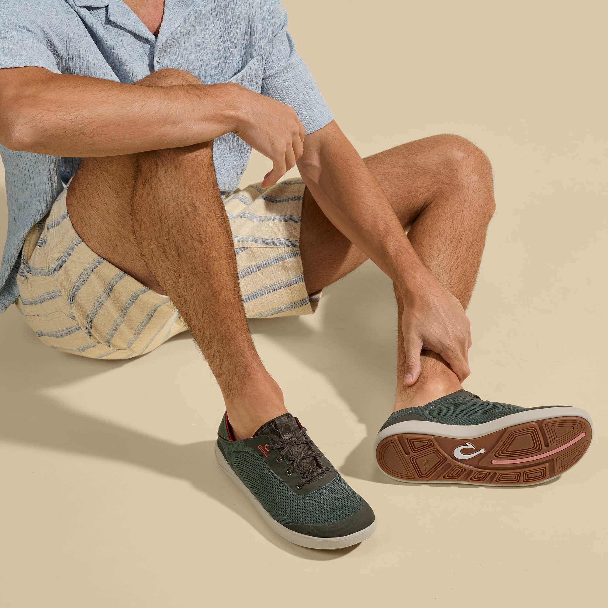 Moku Pae Men's Boat Shoes - Island Salt / Koi - Image 2
