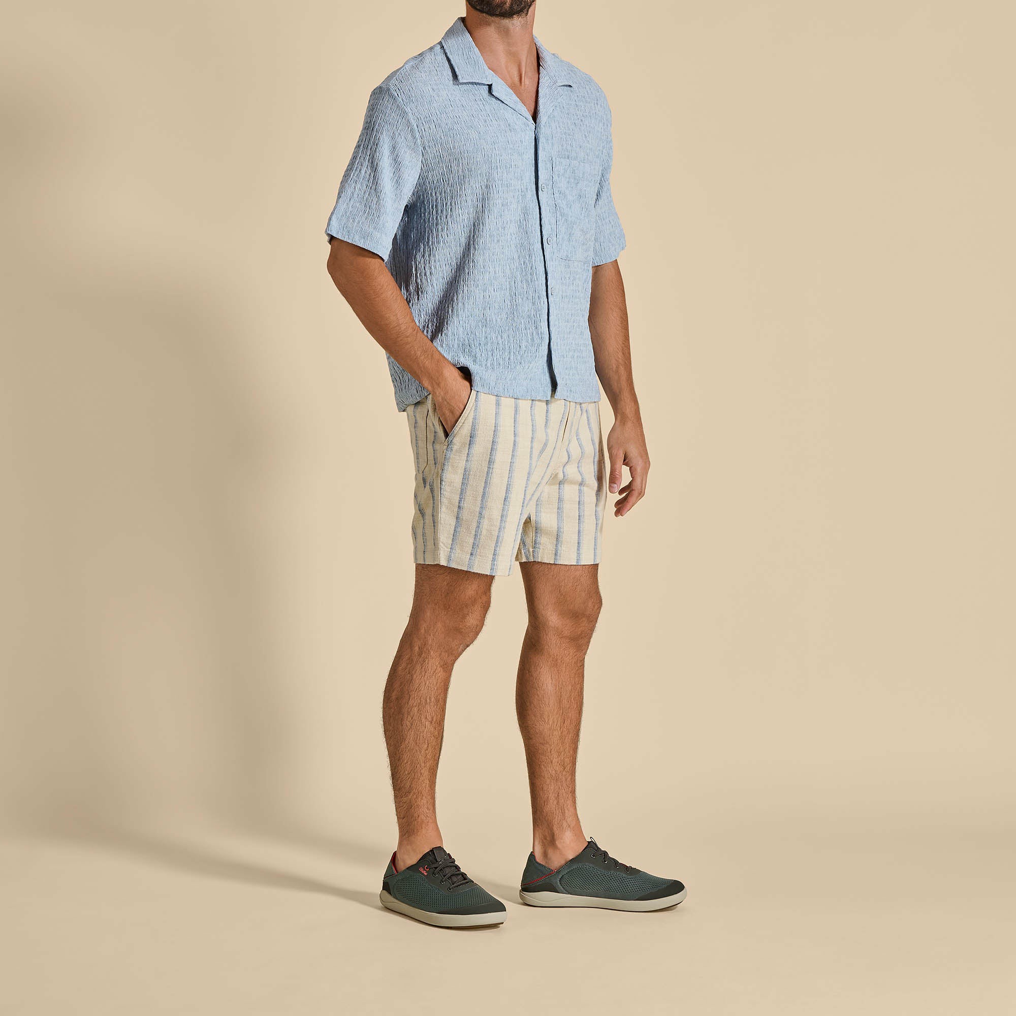 Moku Pae Men's Boat Shoes - Island Salt / Koi - Image 6