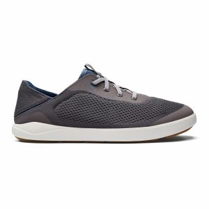 Moku Pae Men's Boat Shoes - Pavement / Vintage Blue