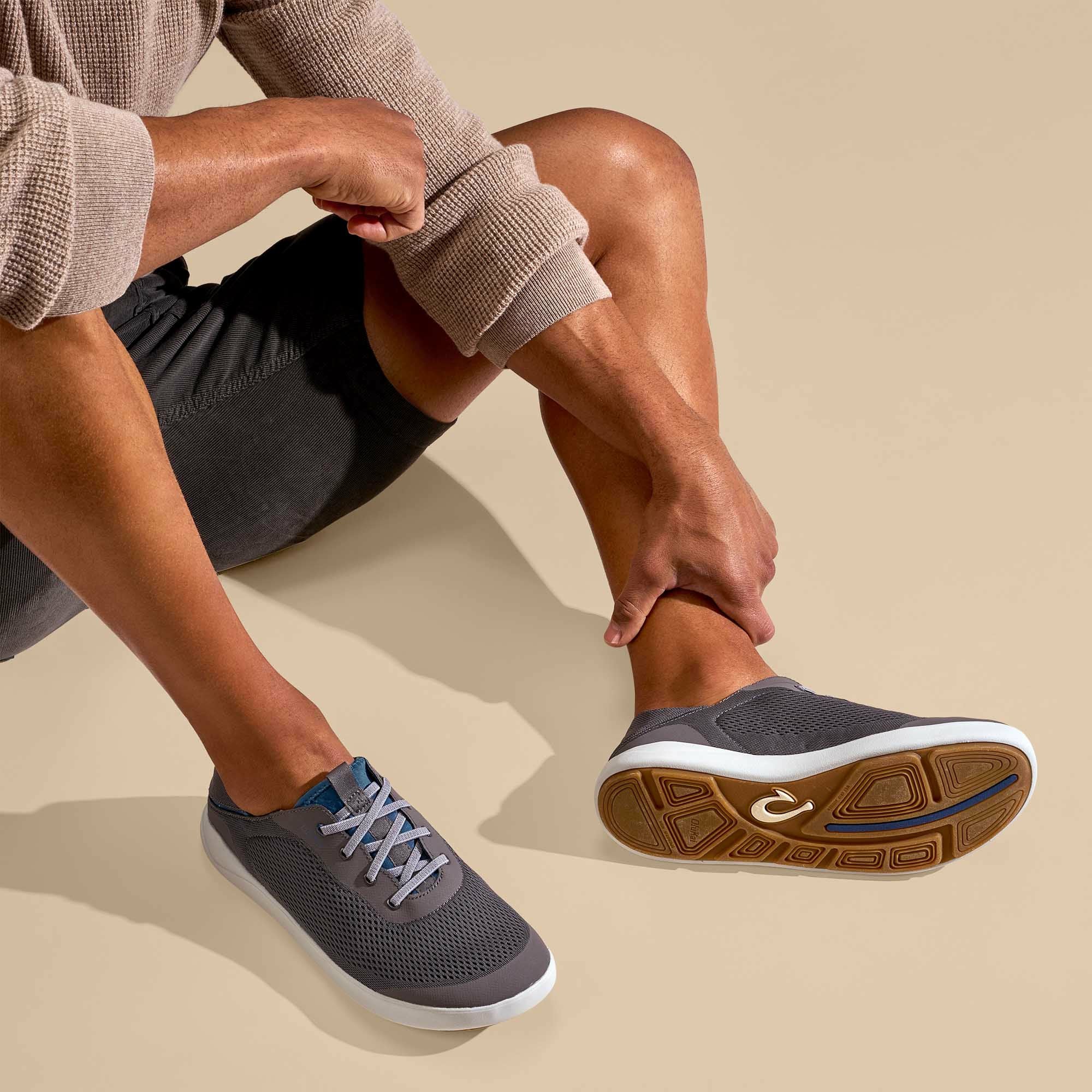 Moku Pae Men's Boat Shoes - Pavement / Vintage Blue - Image 5
