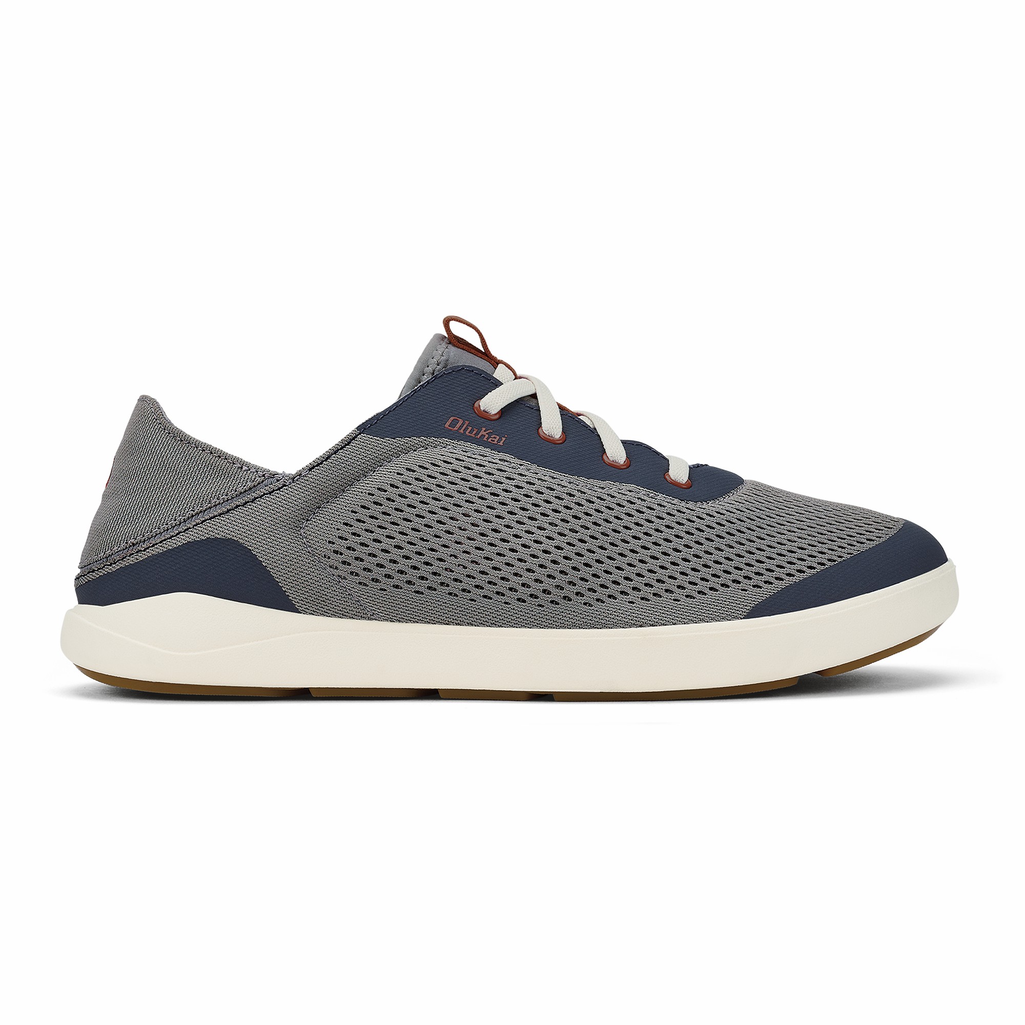 Moku Pae Men's Boat Shoes - Ash / Trench Blue