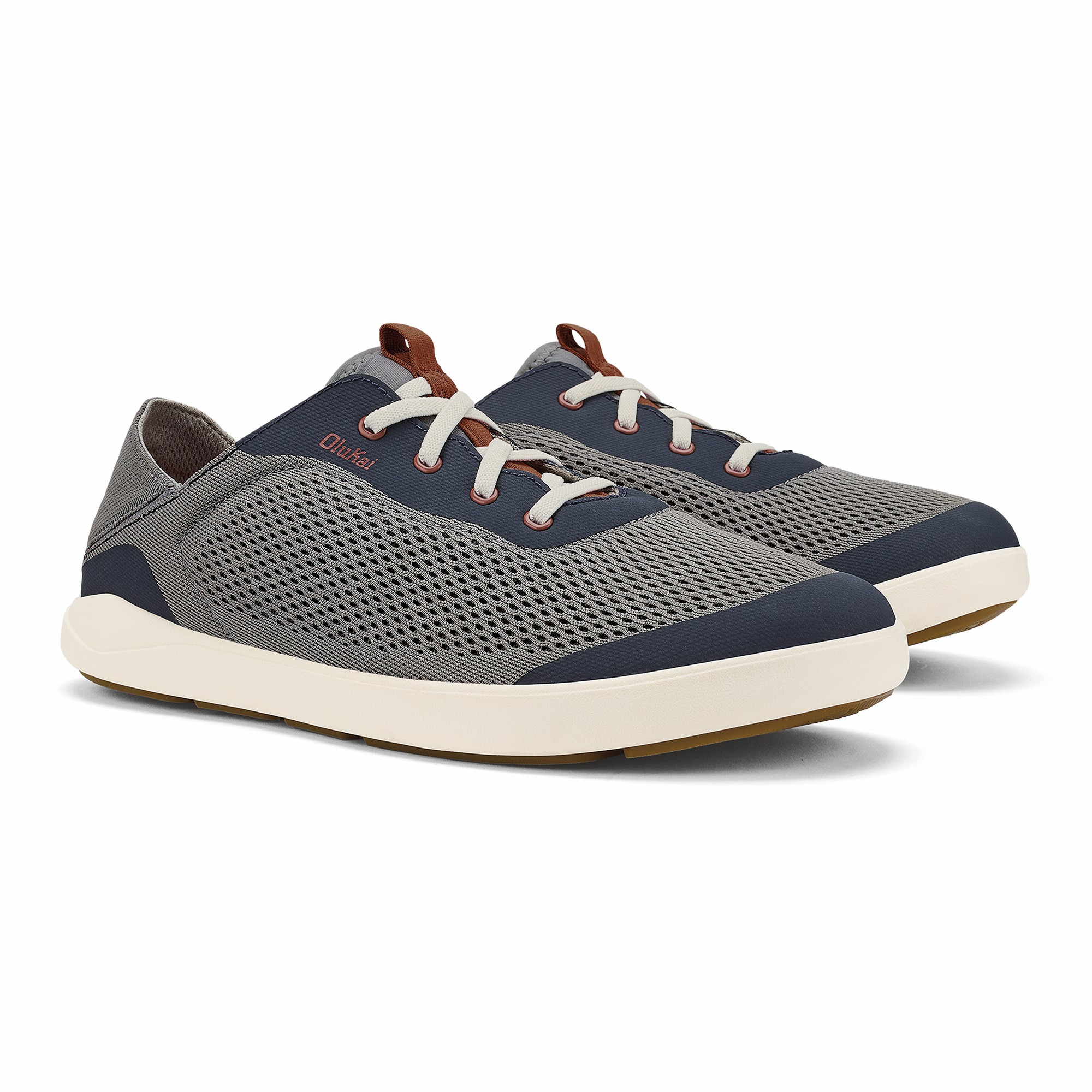 Moku Pae Men's Boat Shoes - Ash / Trench Blue - Image 4