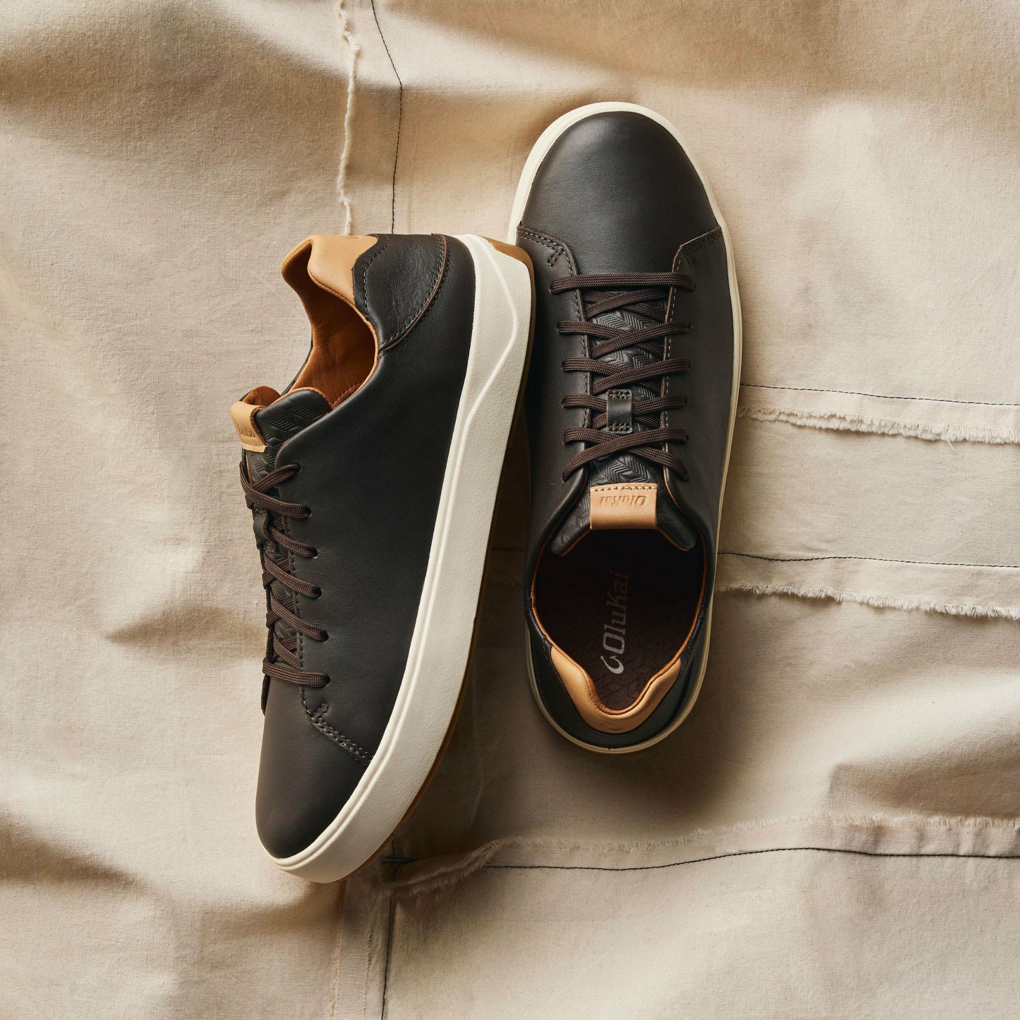 Lae‘ahi Lī ‘Ili Men's Leather Sneakers - Dark Java - Image 7
