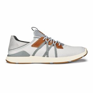 Mio Lī Men's Athletic Shoes - Mist Grey / Poi
