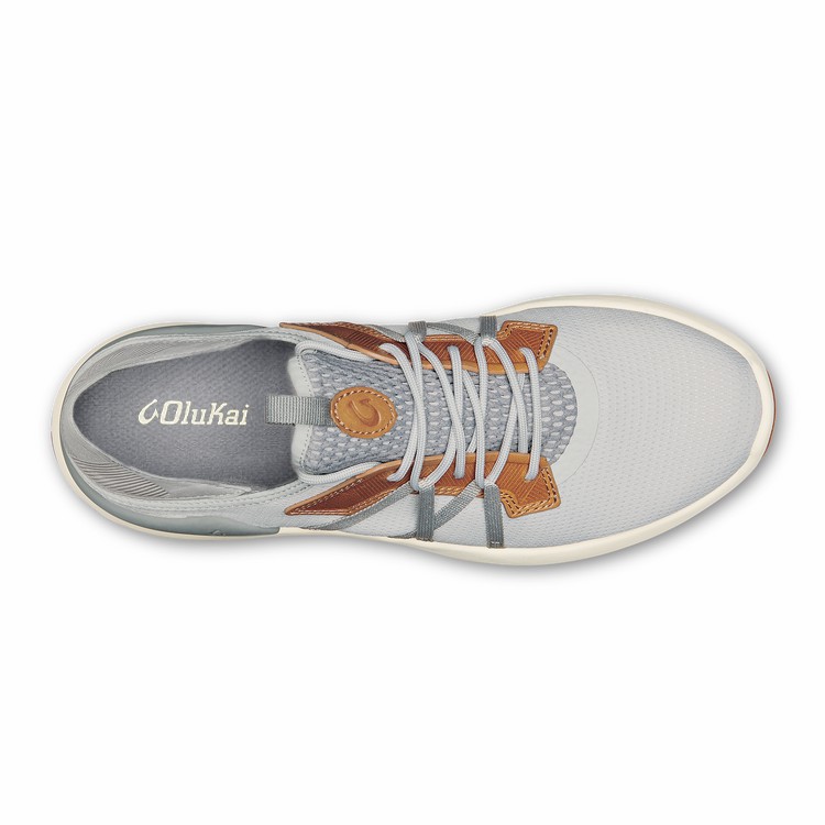Mio Lī Men's Athletic Shoes - Mist Grey / Poi - Image 4