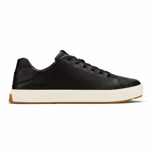 Lae‘ahi Lī ‘Ili Men's Leather Sneakers - Onyx