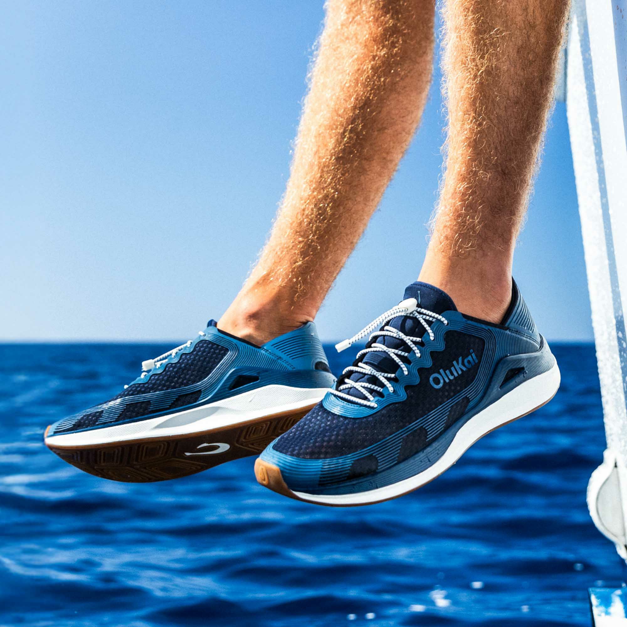 ‘Ahi Water Boat Shoes - Mood Indigo / Coastal Blue - Image 4