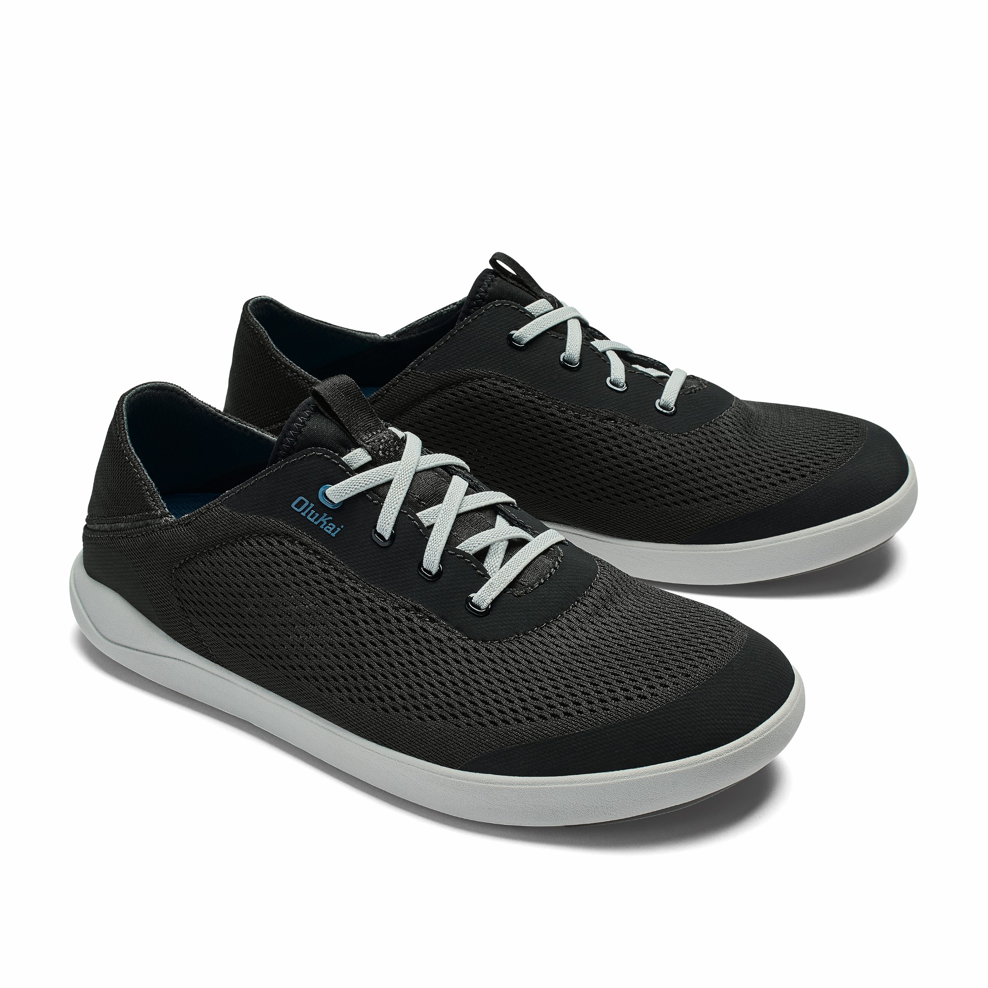 Moku Pae Men's Boat Shoes - Black / Blue Coral - Image 6