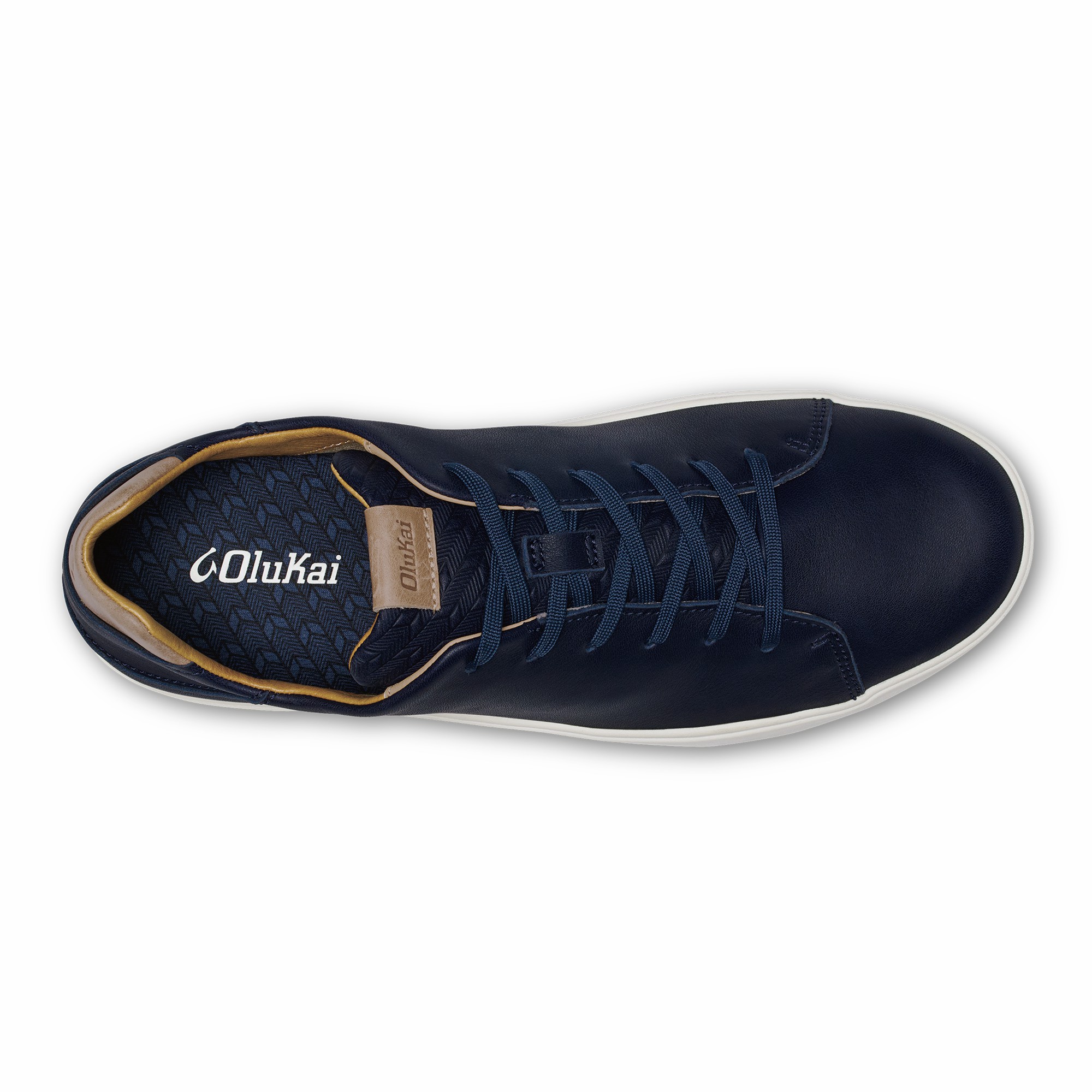 Lae‘ahi Lī ‘Ili Men's Leather Sneakers - Trench Blue - Image 6