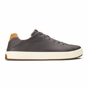 Lae‘ahi Lī ‘Ili Men's Leather Sneakers - Stone