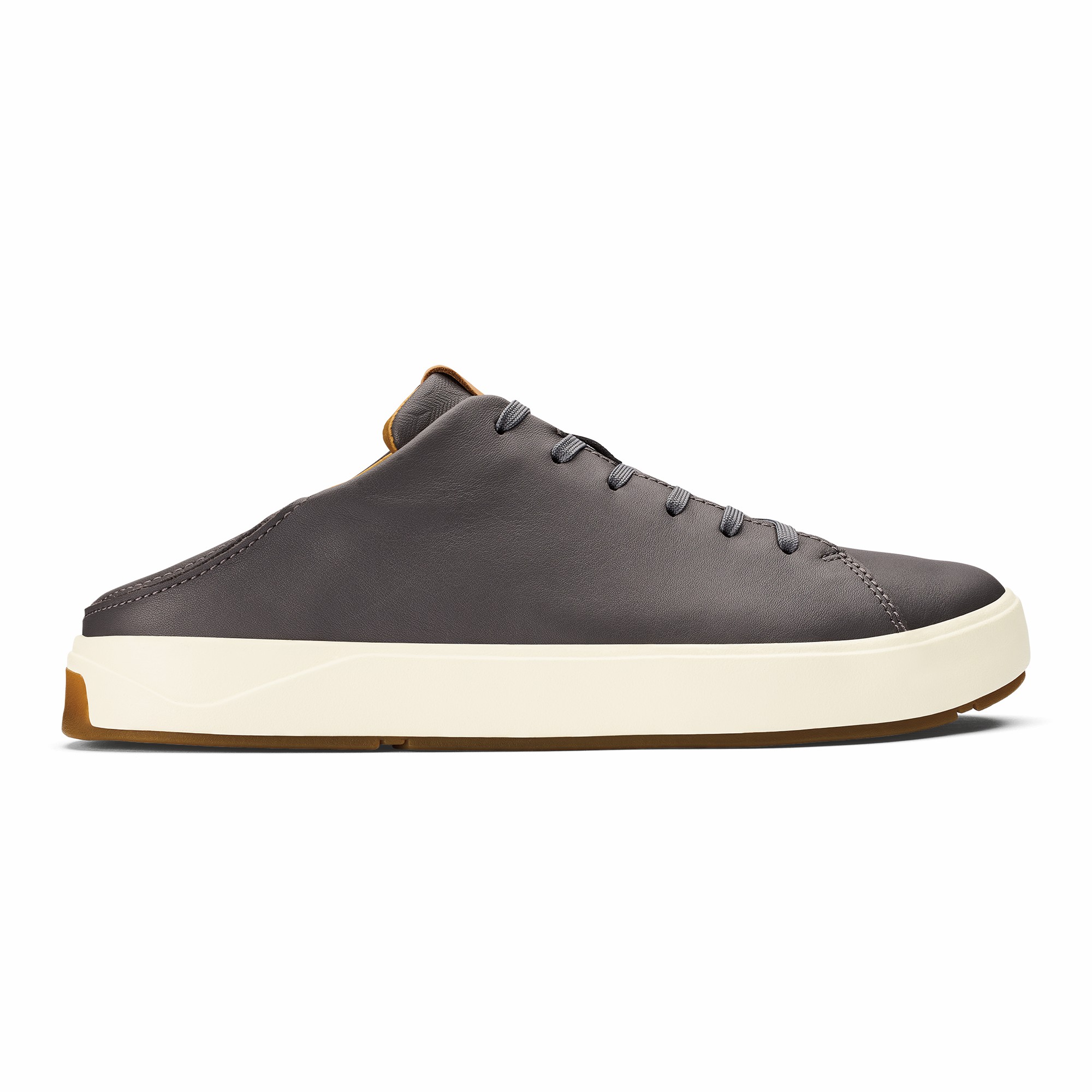 Lae‘ahi Lī ‘Ili Men's Leather Sneakers - Stone - Image 5