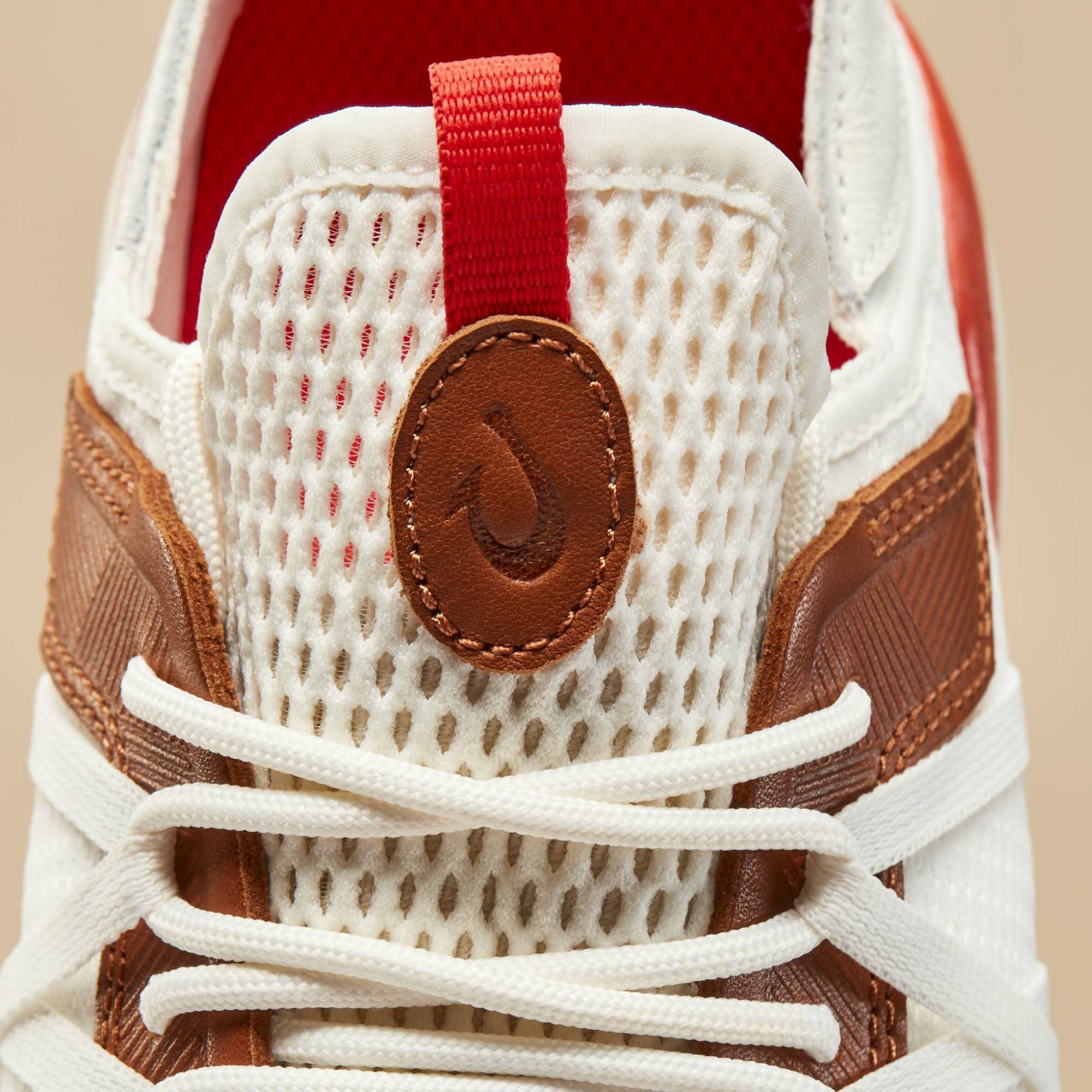 Mio Lī Men's Athletic Shoes - Bright White / Red Lava - Image 3