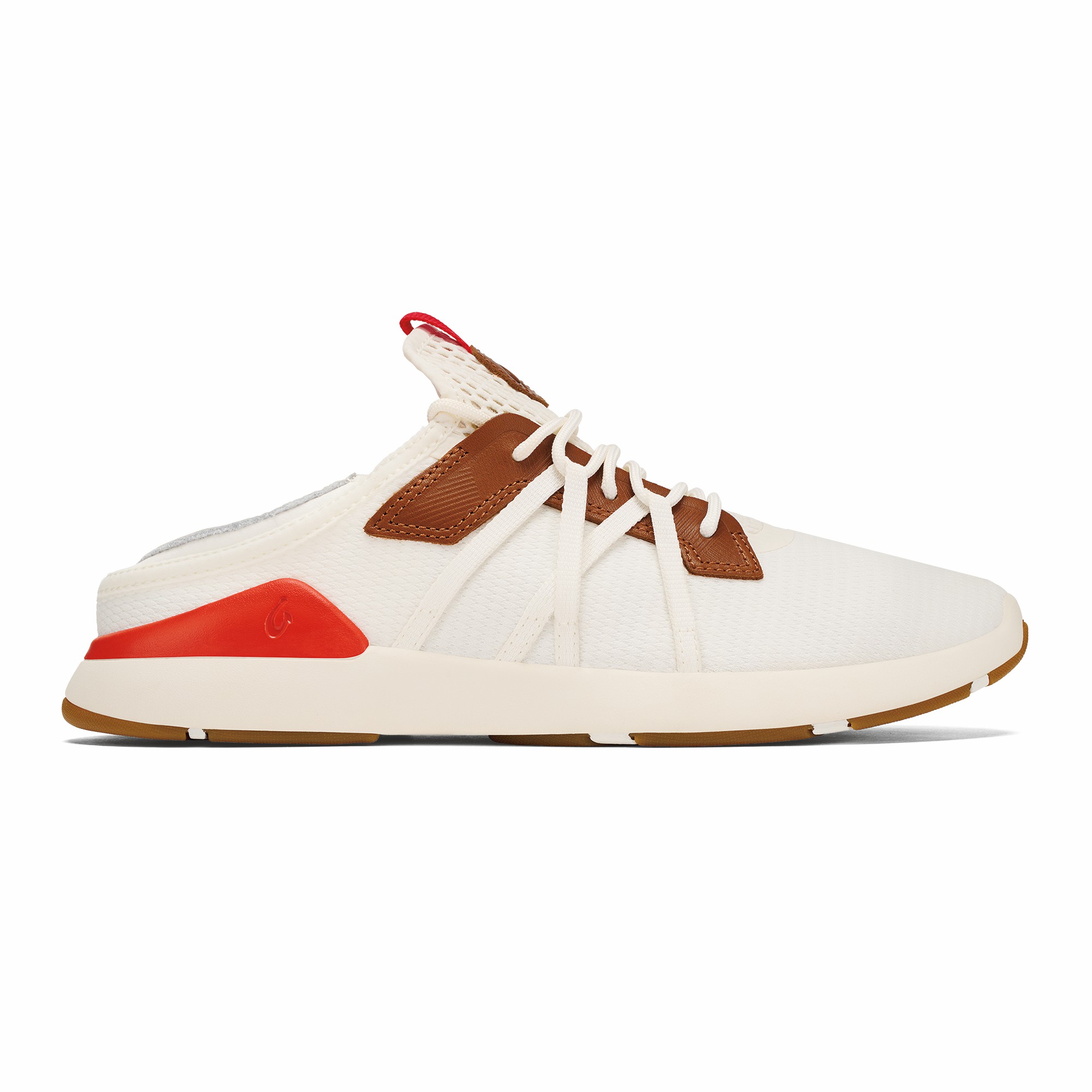 Mio Lī Men's Athletic Shoes - Bright White / Red Lava - Image 4
