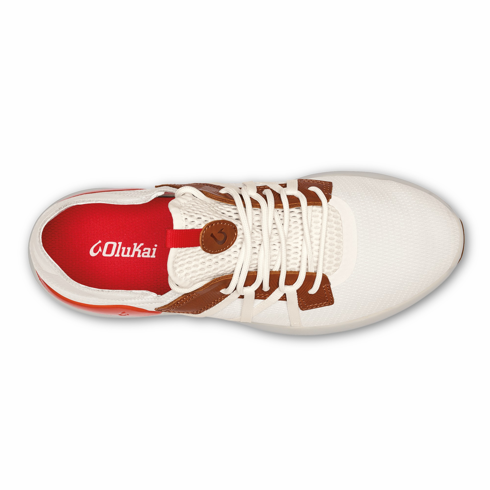 Mio Lī Men's Athletic Shoes - Bright White / Red Lava - Image 7