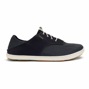 Nohea Moku Men's Boat Shoes - Black
