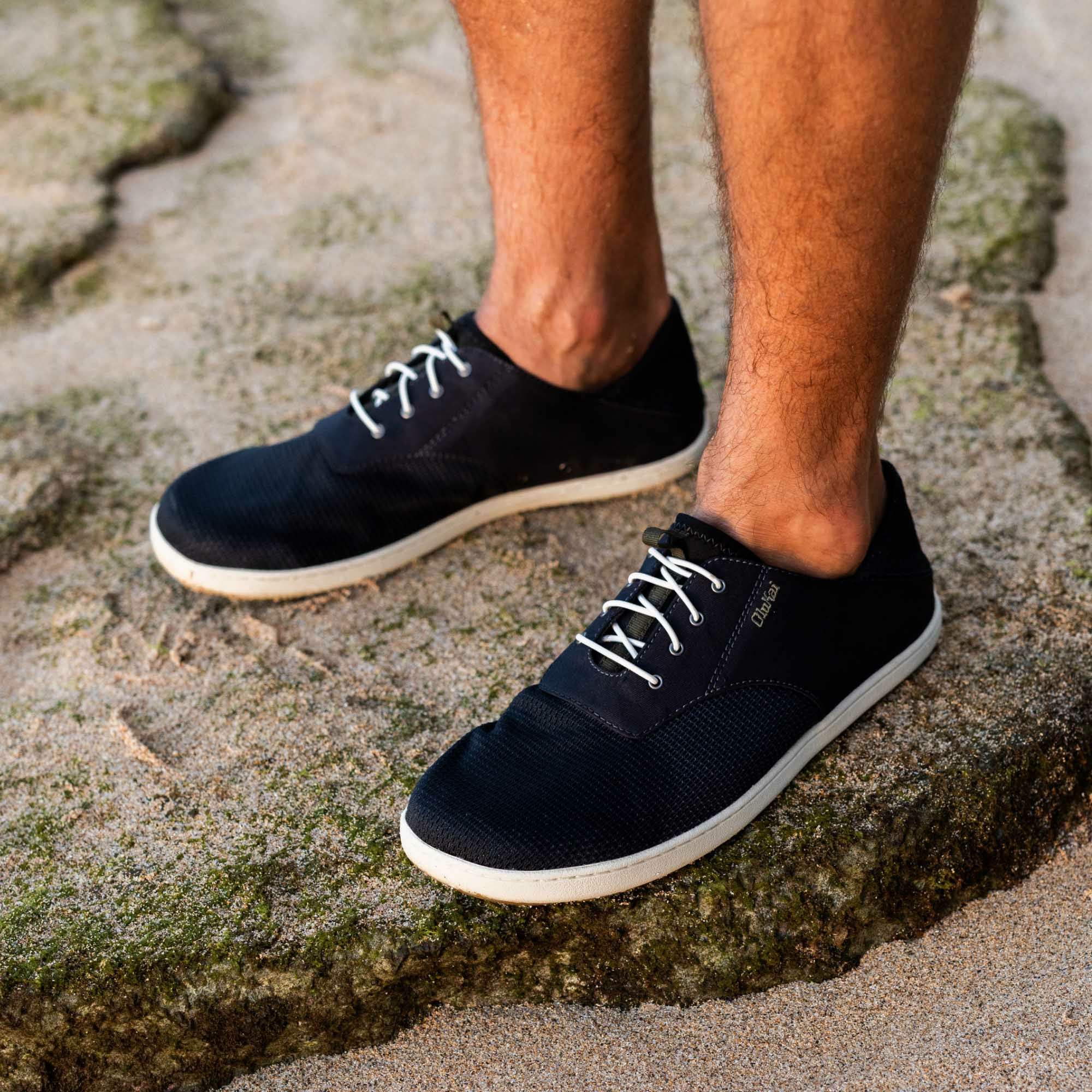 Nohea Moku Men's Boat Shoes - Black - Image 2