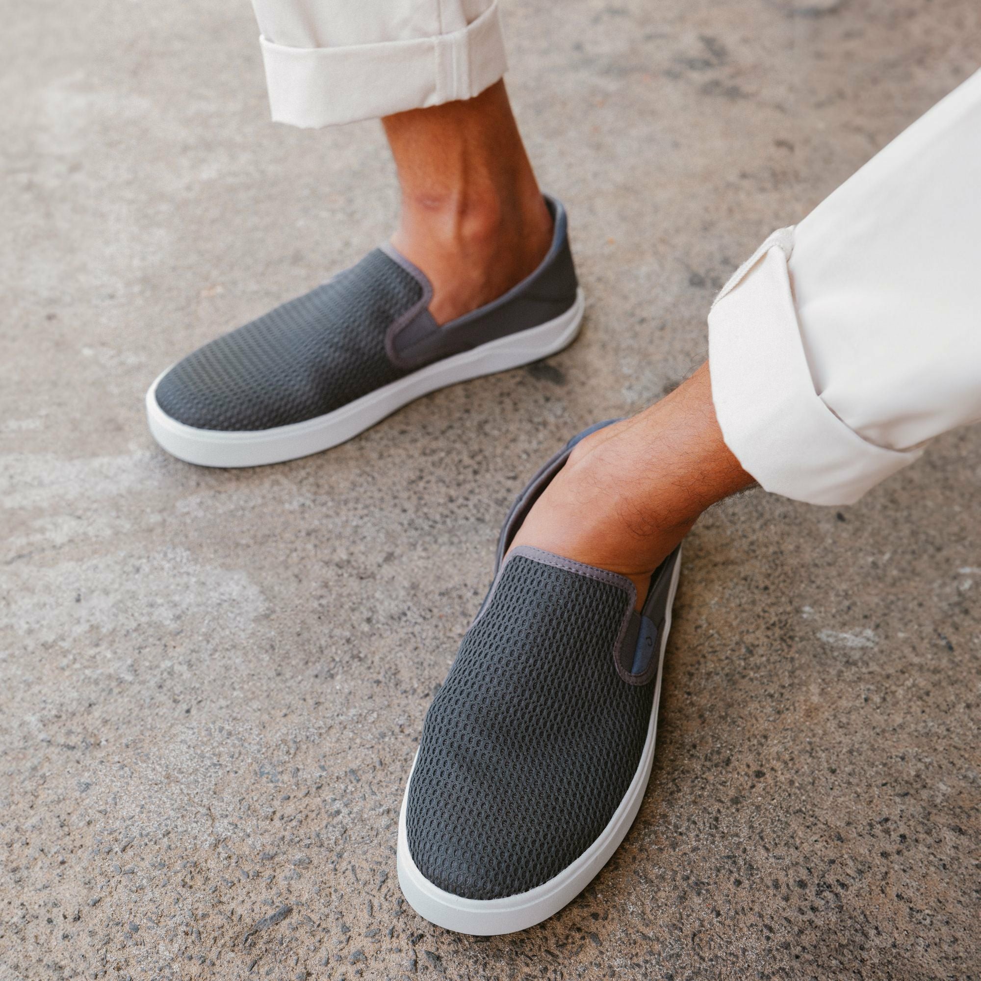 Lae‘ahi Men's Slip-On Sneakers - Pavement - Image 2