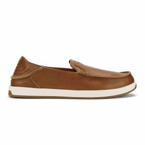 Kākaha Nia Men‘s Leather Slip-On Shoes - Fox