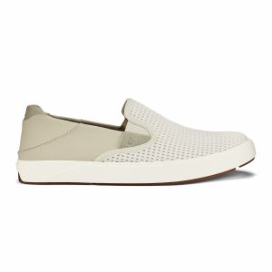 OluKai Lae‘ahi - Bone | Men's Slip-on Sneakers