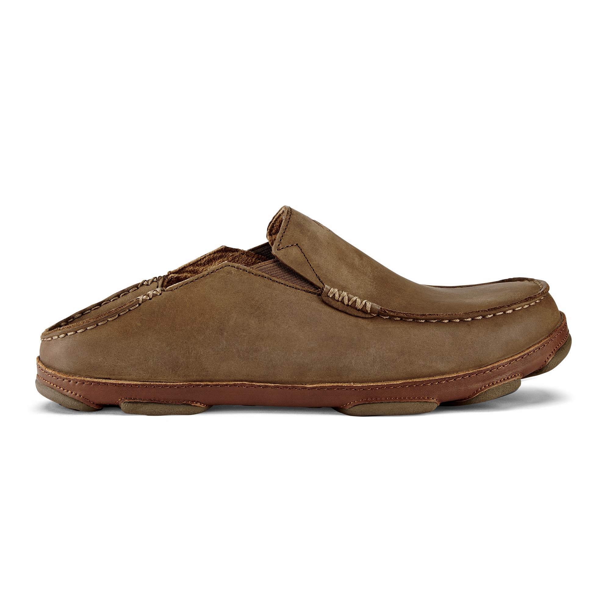 Moloā Men's Leather Slip On Shoes - Ray / Toffee - Image 3