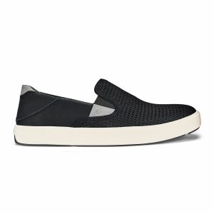 OluKai Lae‘ahi - Black | Men's Slip-on Sneakers