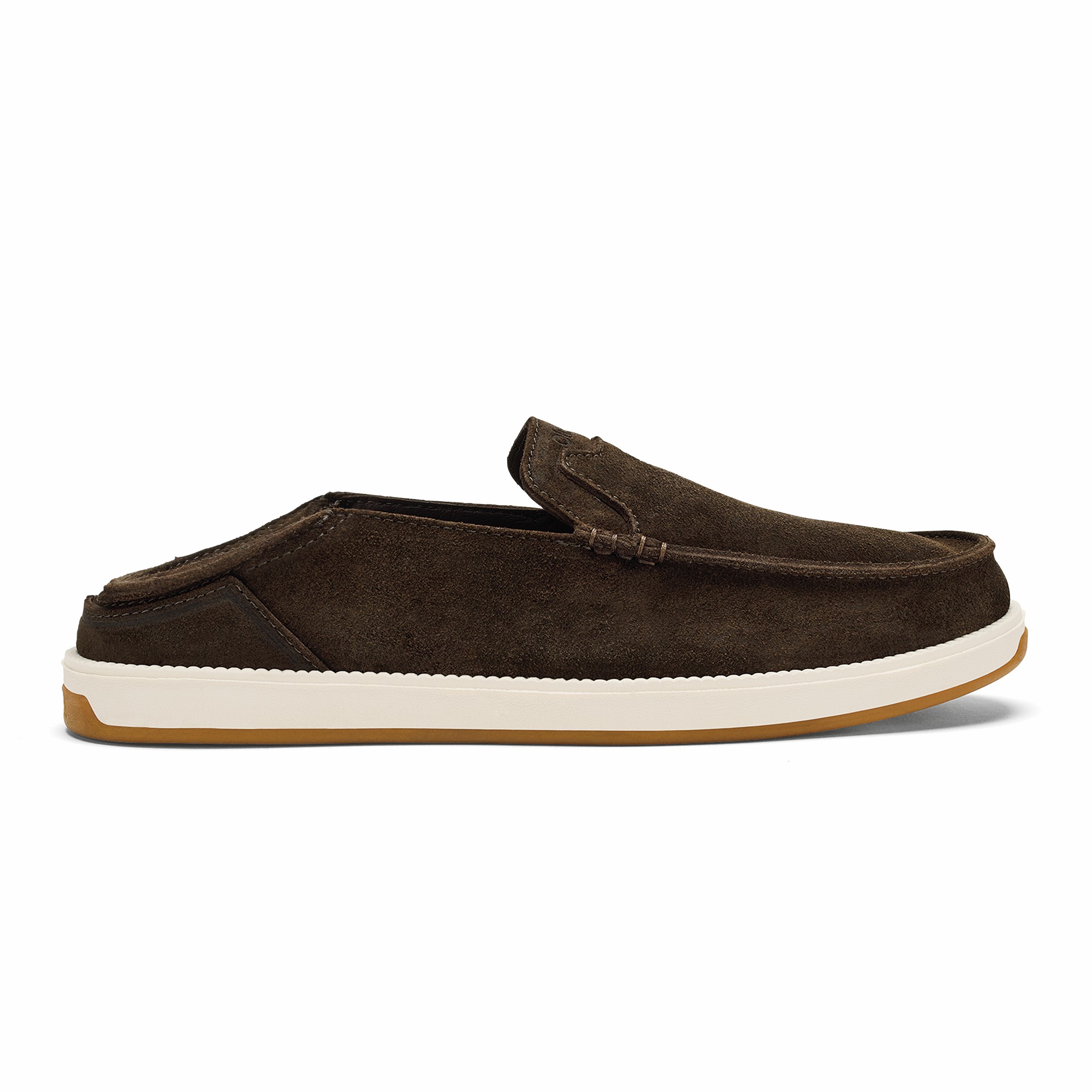 Kākaha Nia Men‘s Suede Slip-On Shoes - Dark Wood - Image 3
