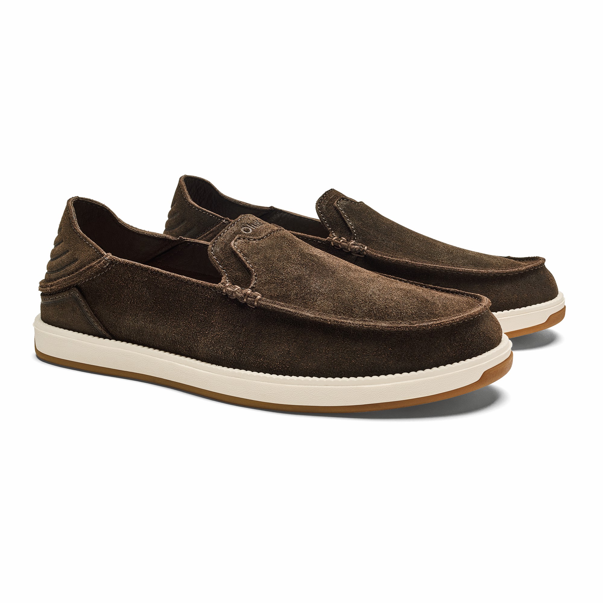 Kākaha Nia Men‘s Suede Slip-On Shoes - Dark Wood - Image 4