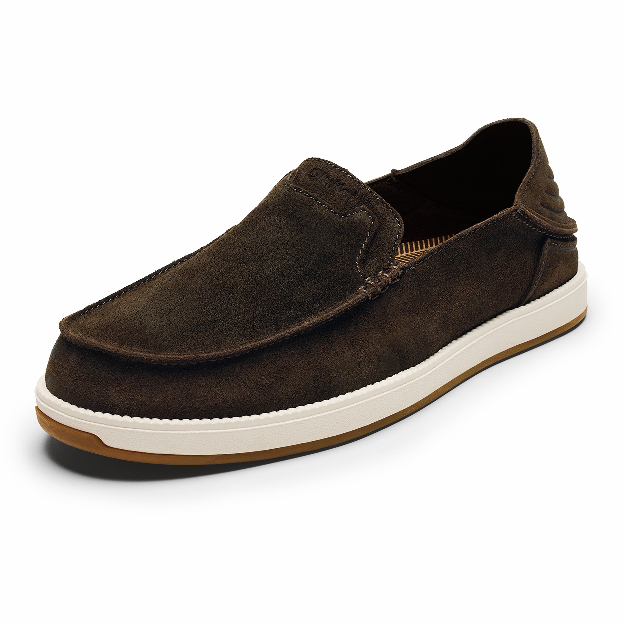 Kākaha Nia Men‘s Suede Slip-On Shoes - Dark Wood - Image 5