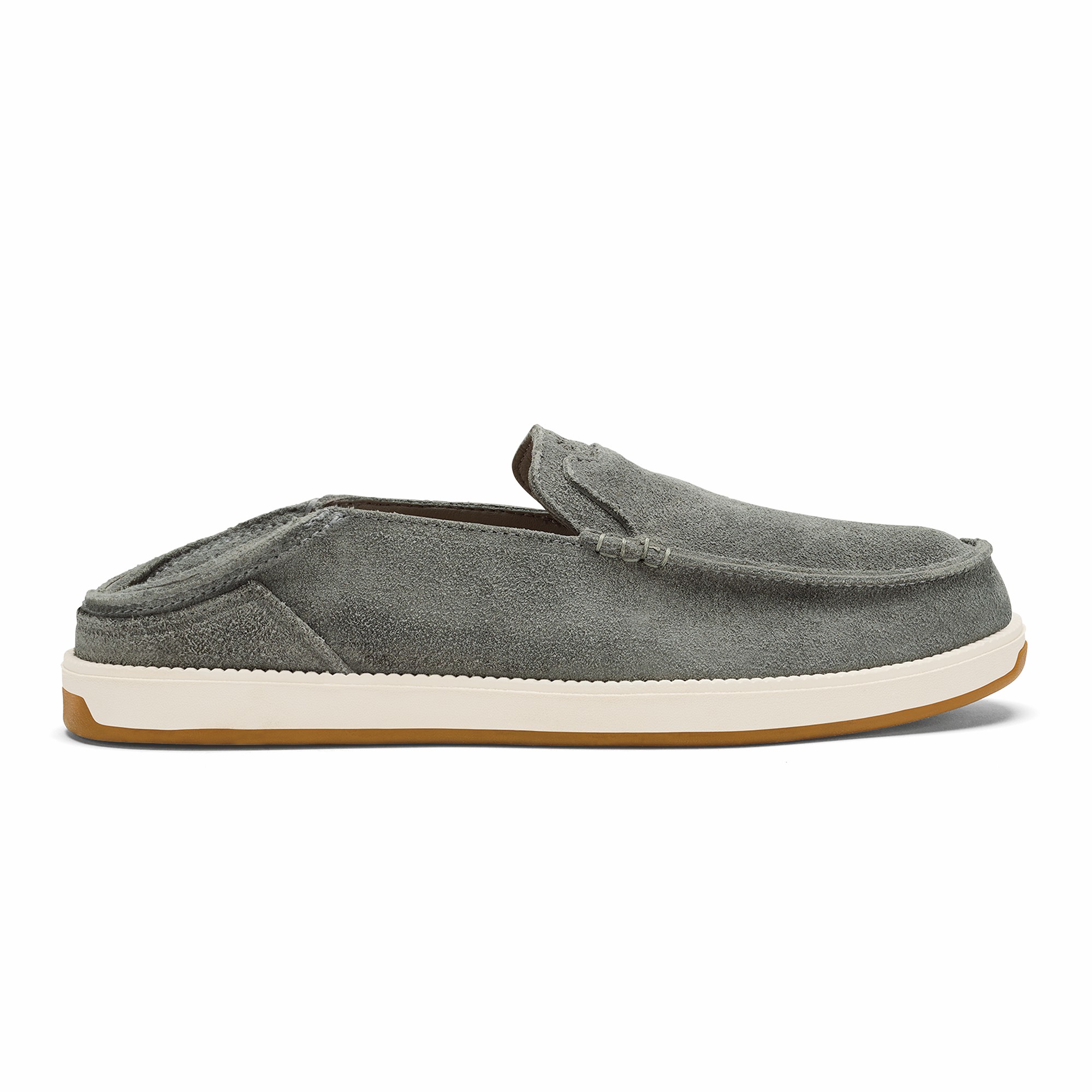 Kākaha Nia Men‘s Suede Slip-On Shoes - Ash - Image 2