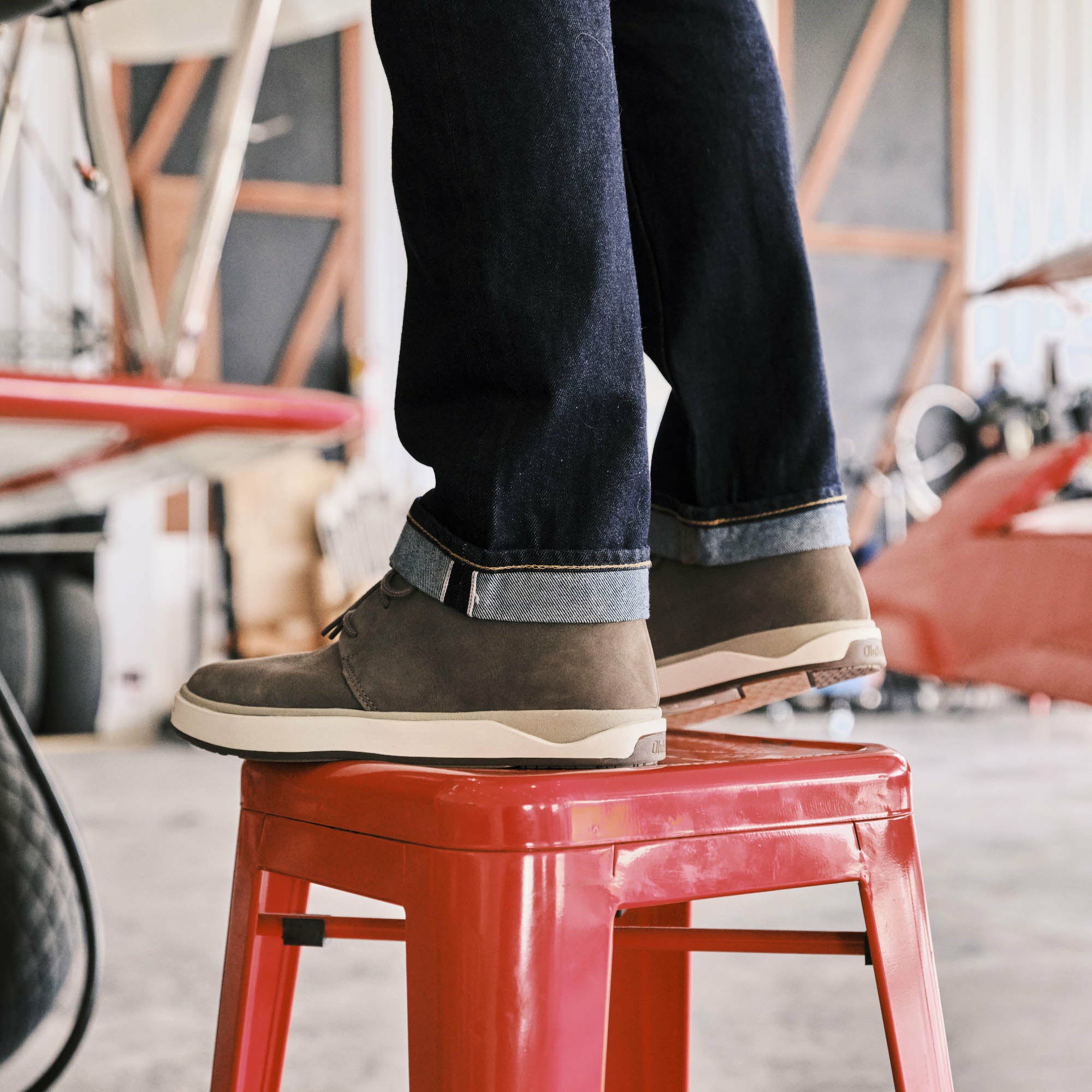 Papakū 'Ili Waterproof Leather Boots- Mustang - Image 5