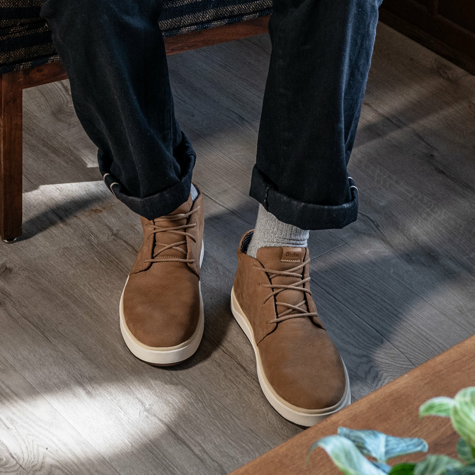 Papakū 'Ili Waterproof Leather Boots- Tan - Image 2