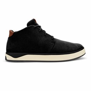 Papakū 'Ili Waterproof Leather Boots- Black