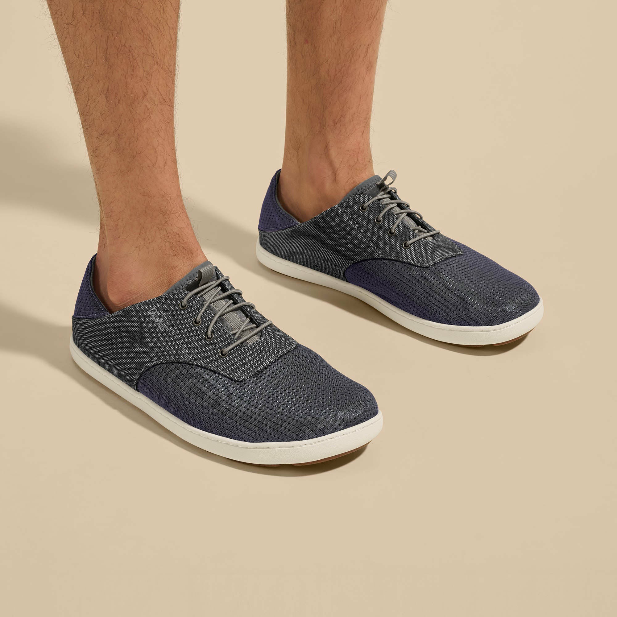 Nohea Moku Men's Boat Shoes - Charcoal / Clay - Image 2