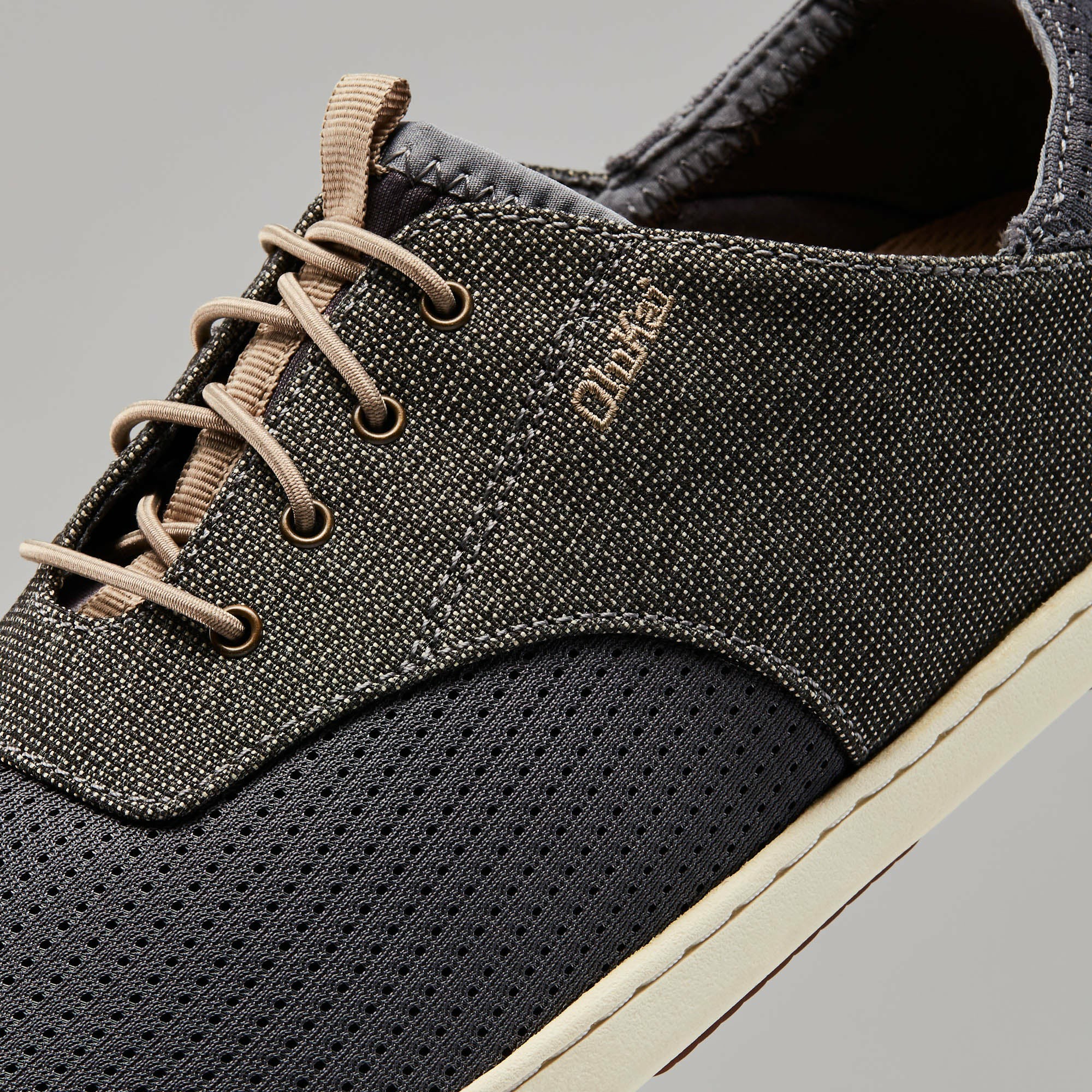 Nohea Moku Men's Boat Shoes - Charcoal / Clay - Image 3