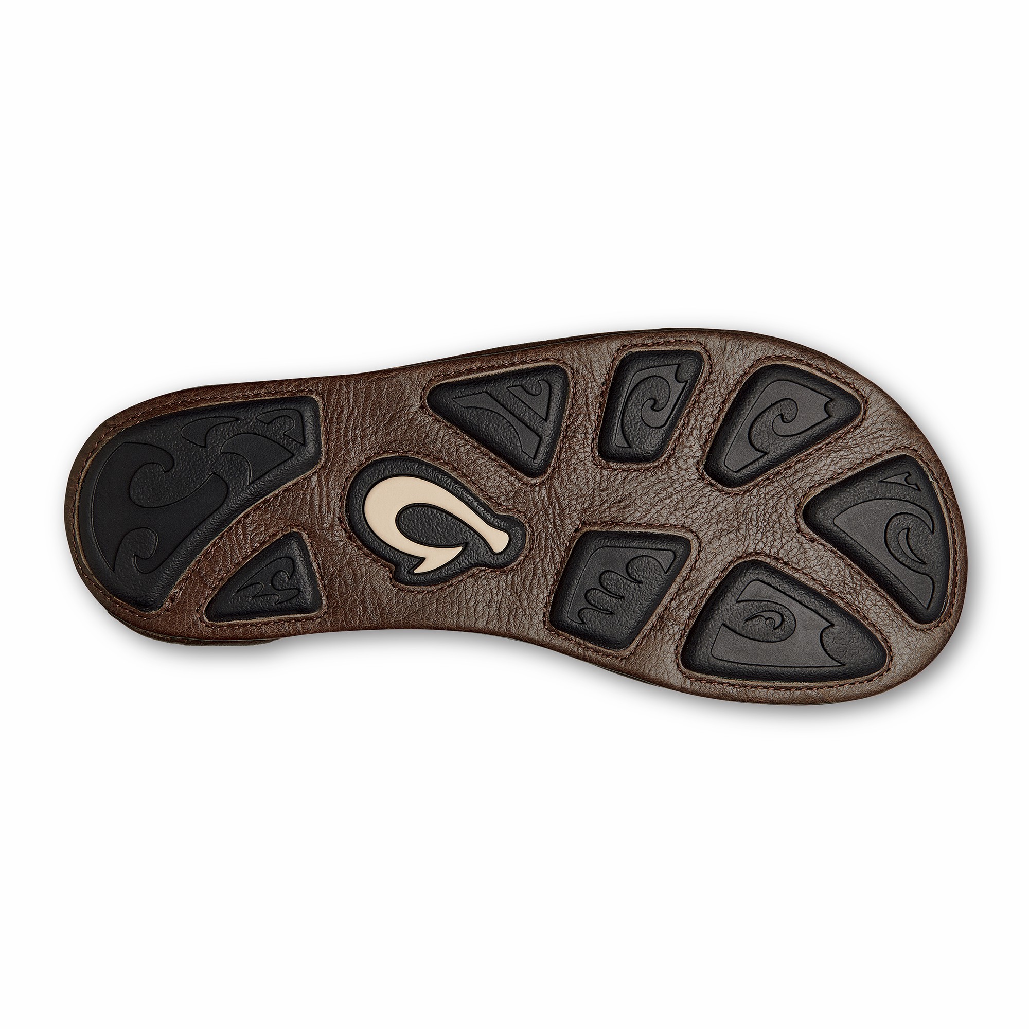 Hiapo - Rum / Dark Wood Leather Beach Sandals - Image 9