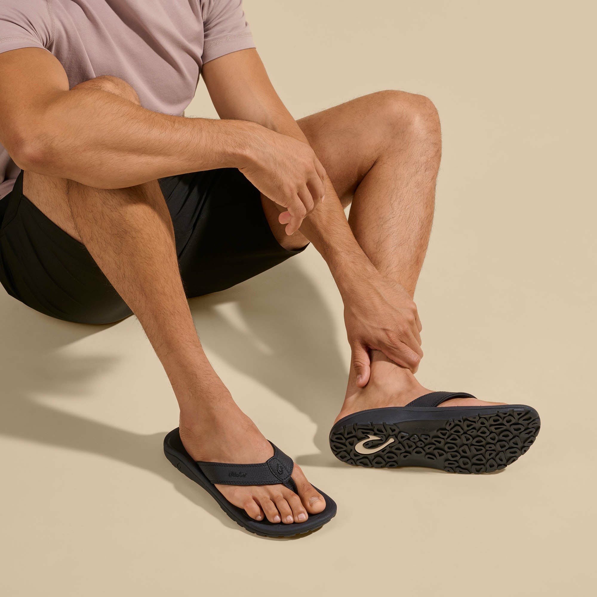 ‘Ohana Men's Best Selling Beach Sandals - Black - Image 5