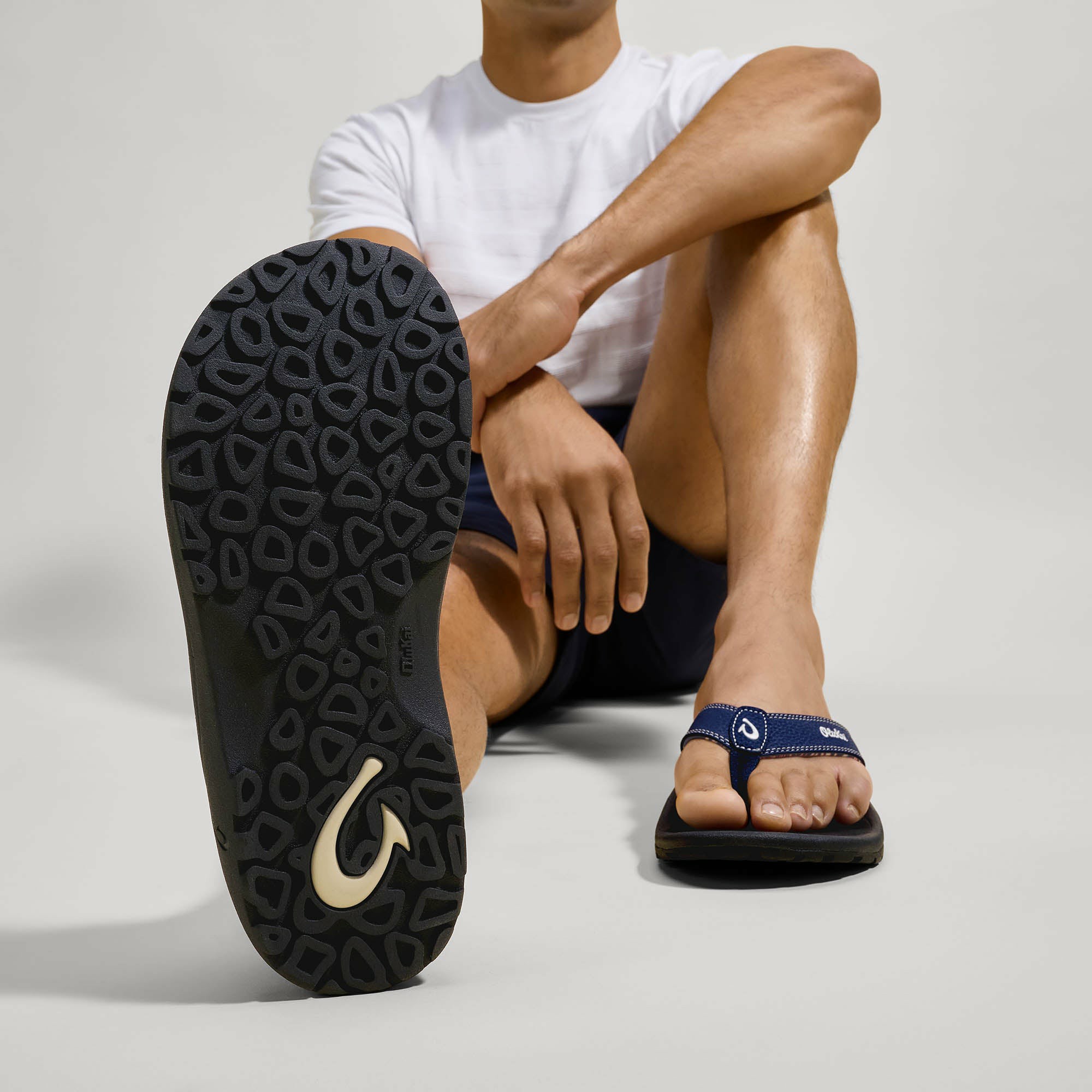 ‘Ohana Men's Beach Sandals - Navy / Onyx - Image 5
