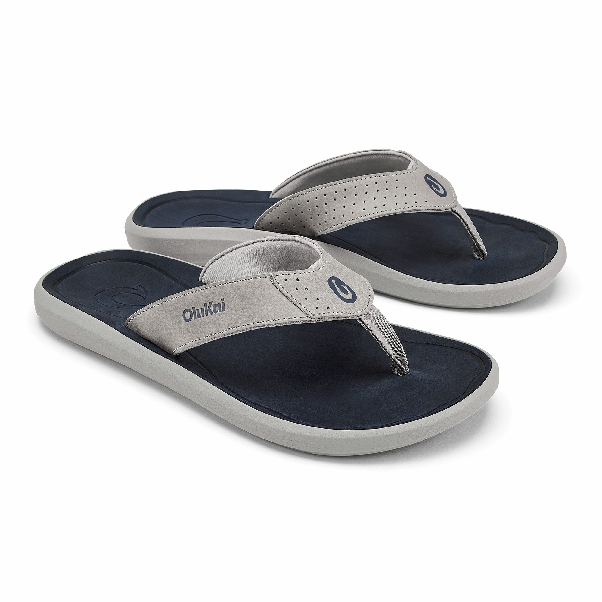 Pili Waterproof Leather Sandals - Ash / Mood Indigo - Image 5