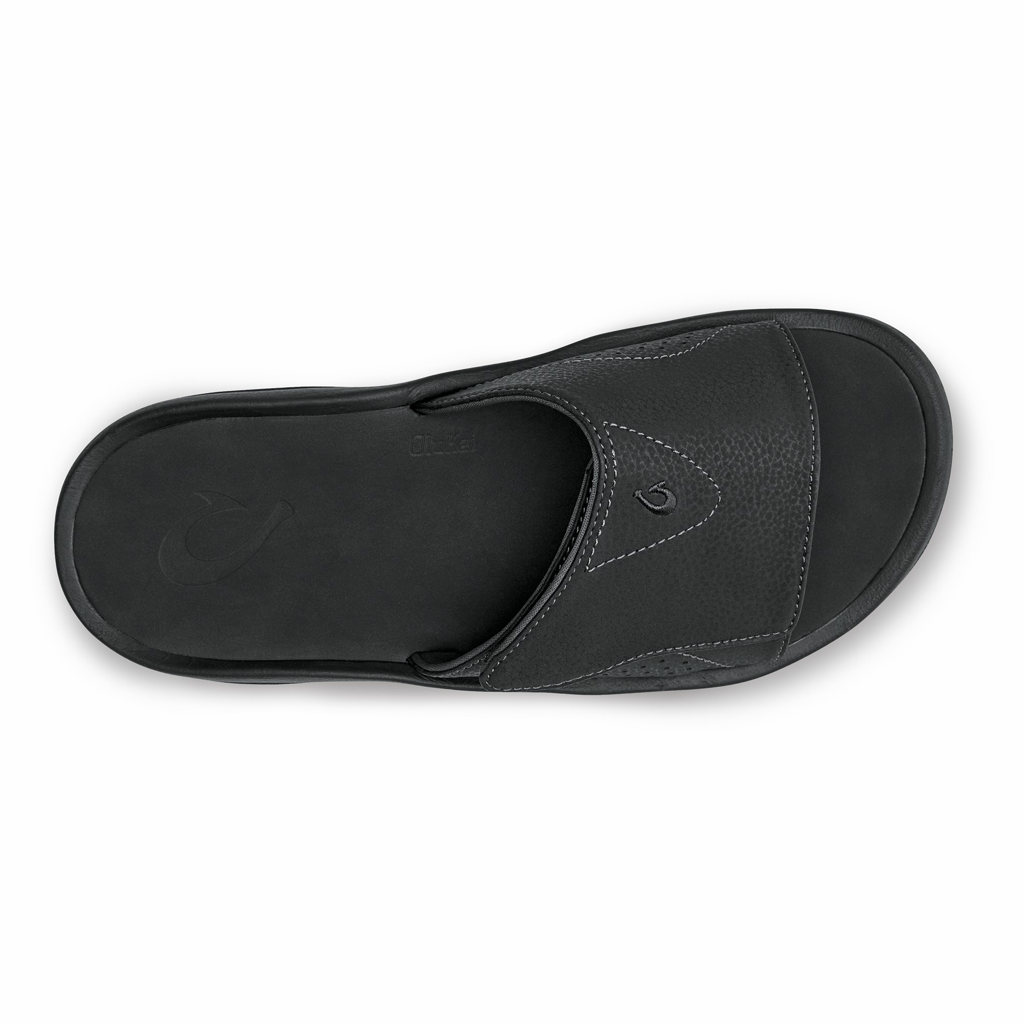 Nalu Slide Men's Beach Slide Sandals - Black - Image 6