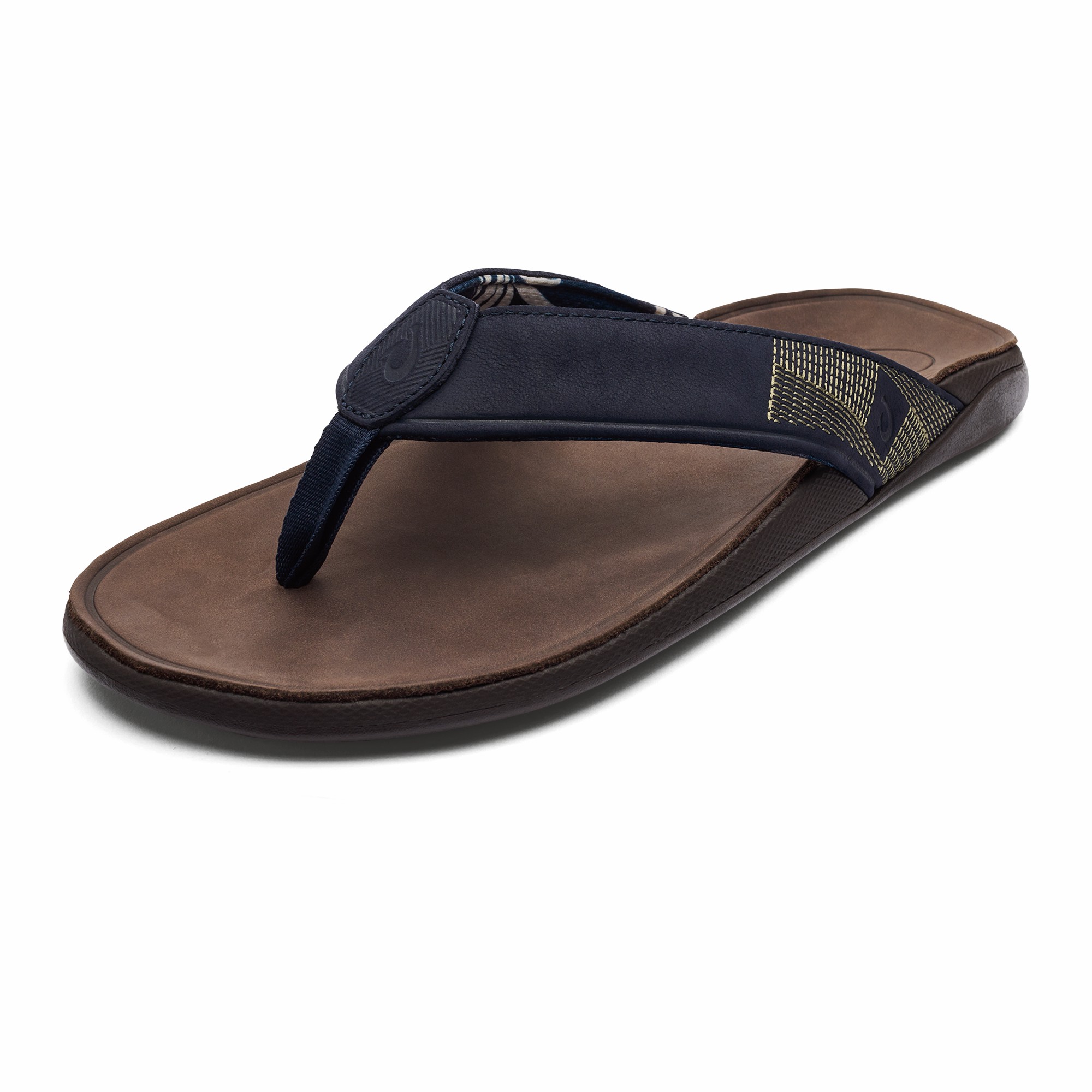 Tuahine Men's Waterproof Leather Beach Sandals - Trench Blue - Image 4