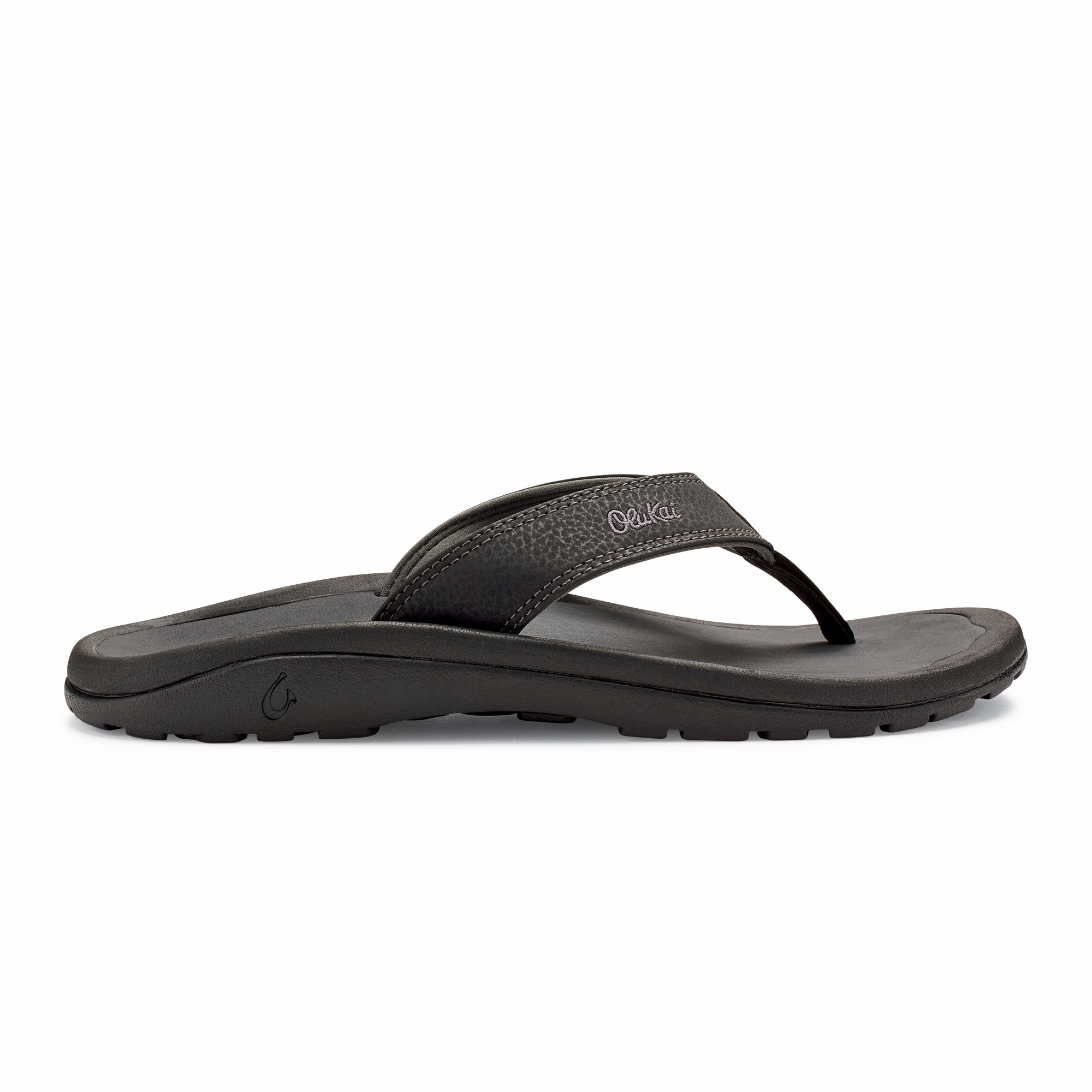 OluKai ‘Ohana - Black / Dark Shadow | Men's Beach Sandals