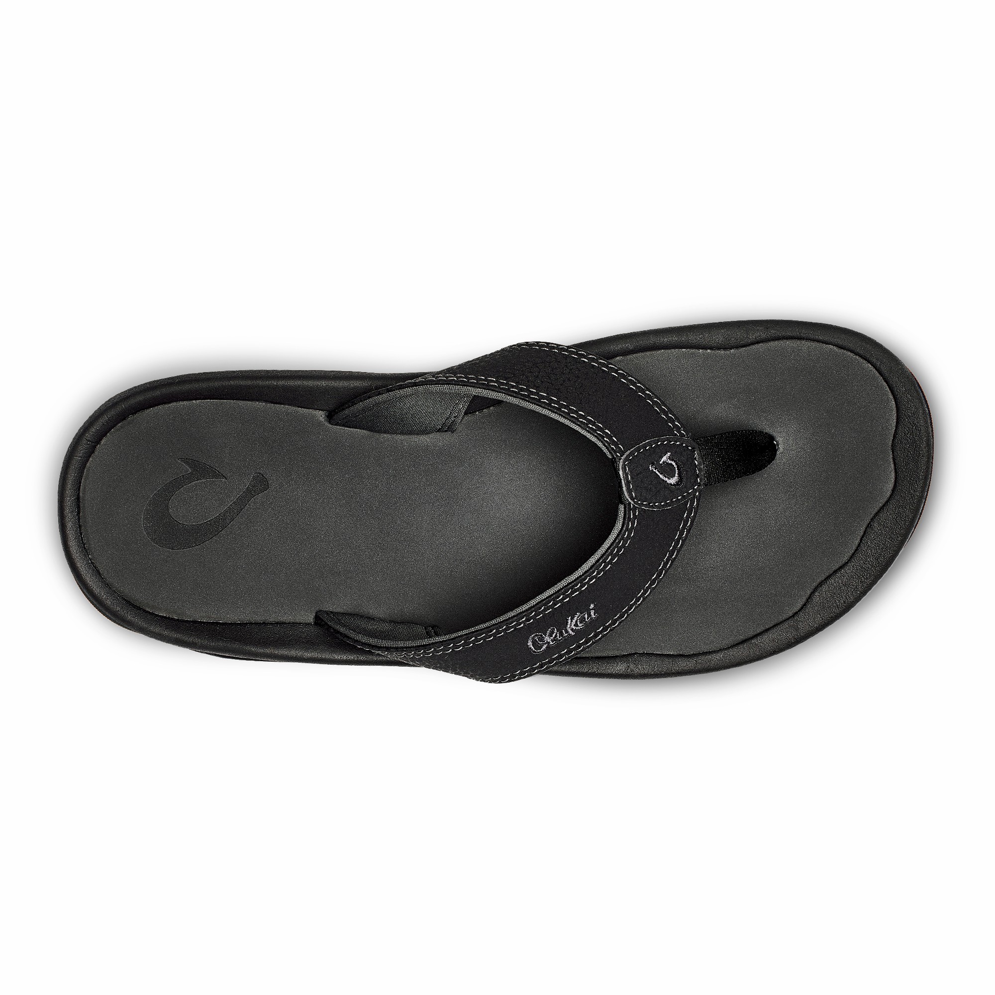 OluKai ‘Ohana - Black / Dark Shadow | Men's Beach Sandals - Image 3