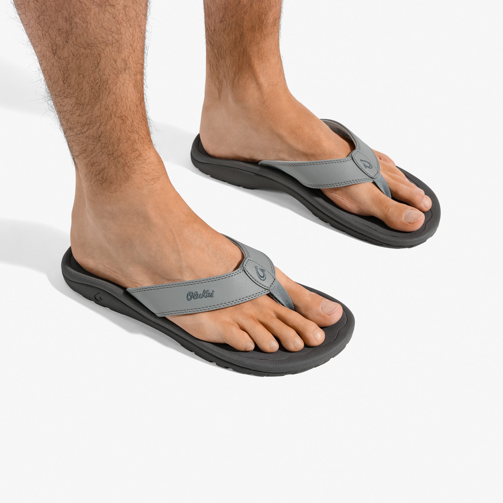 ‘Ohana Men's Best Selling Beach Sandals - Ash / Rock - Image 2