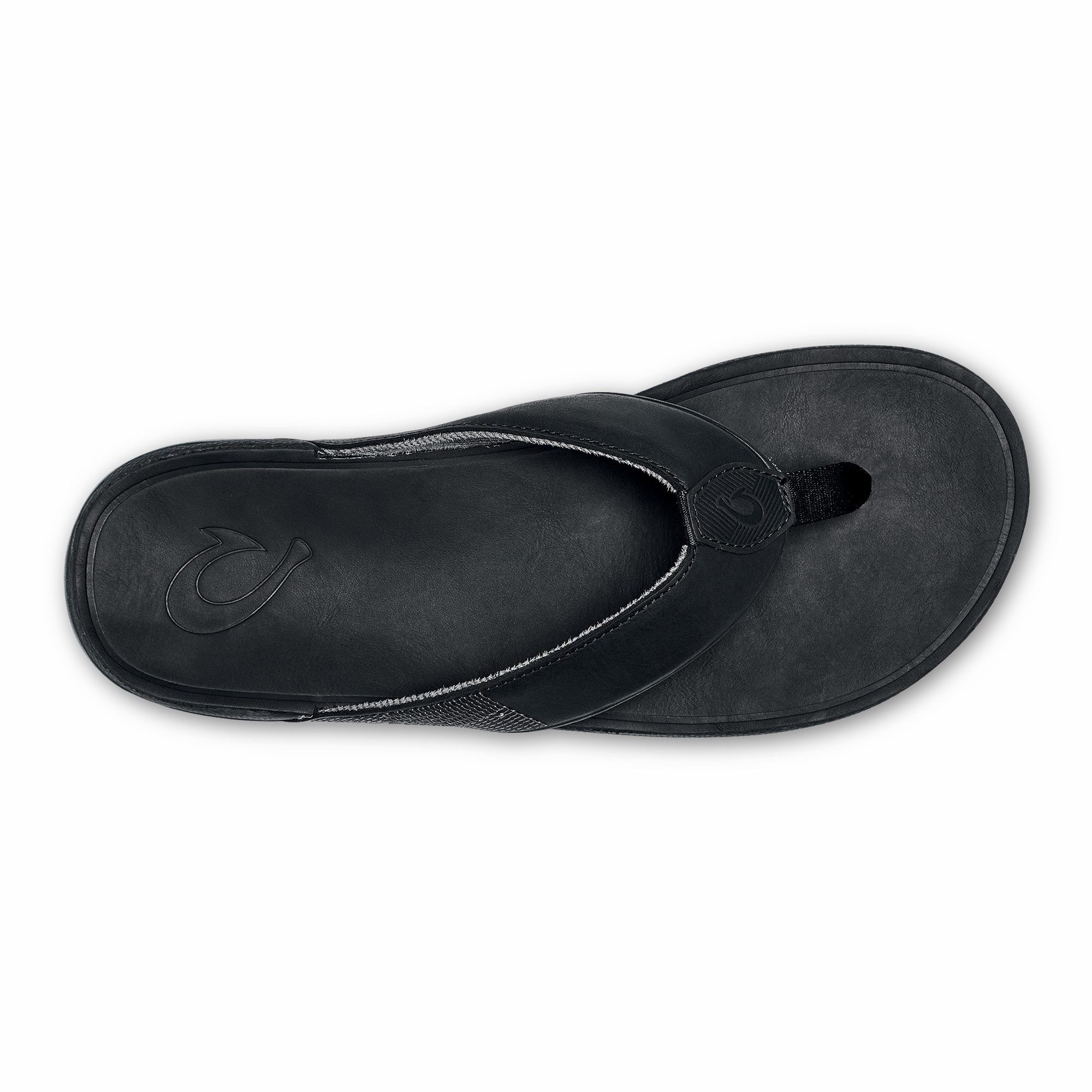 Tuahine Men's Waterproof Leather Beach Sandals - Black - Image 6