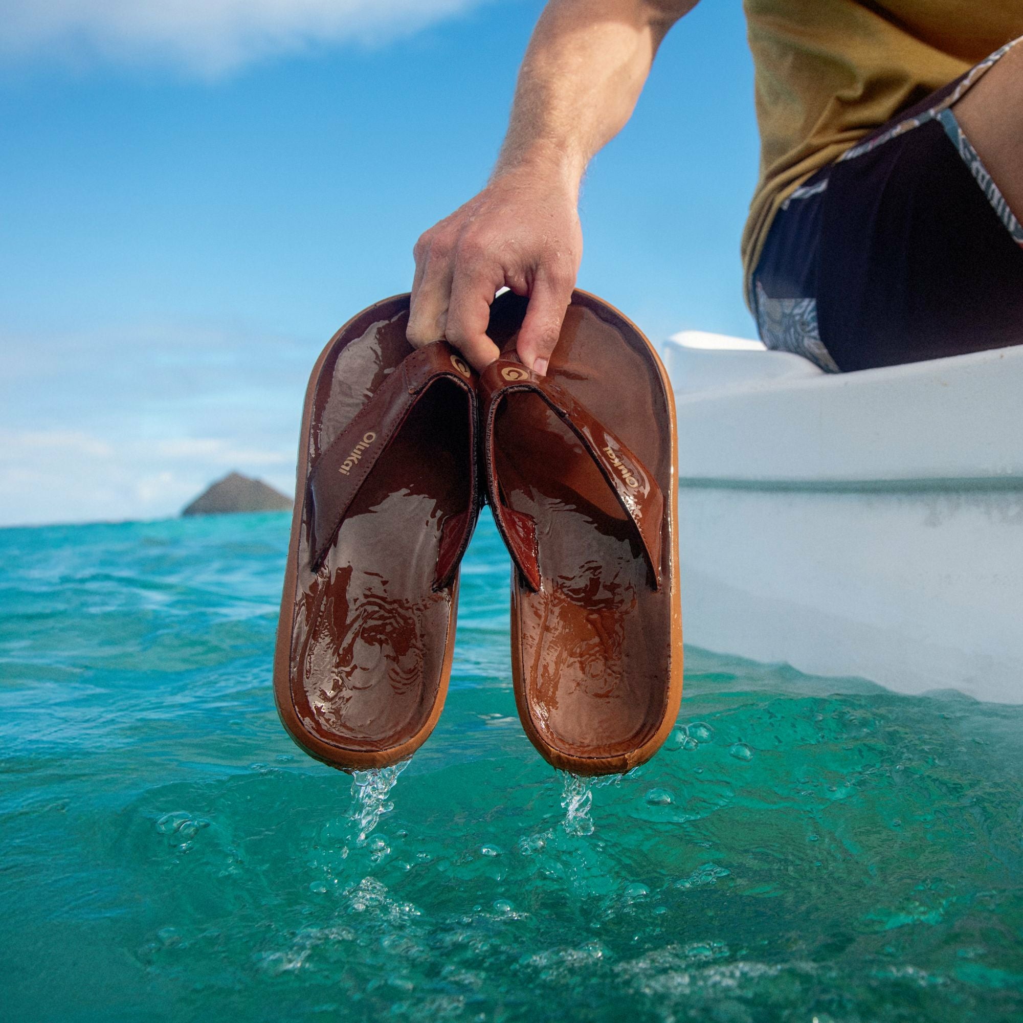 Pili Waterproof Leather Sandals - Fox - Image 2