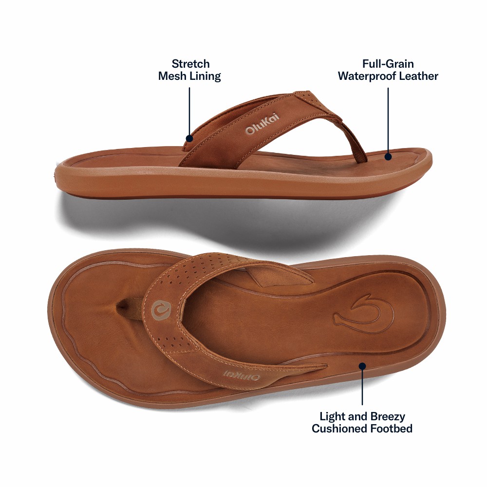 Pili Waterproof Leather Sandals - Fox - Image 3