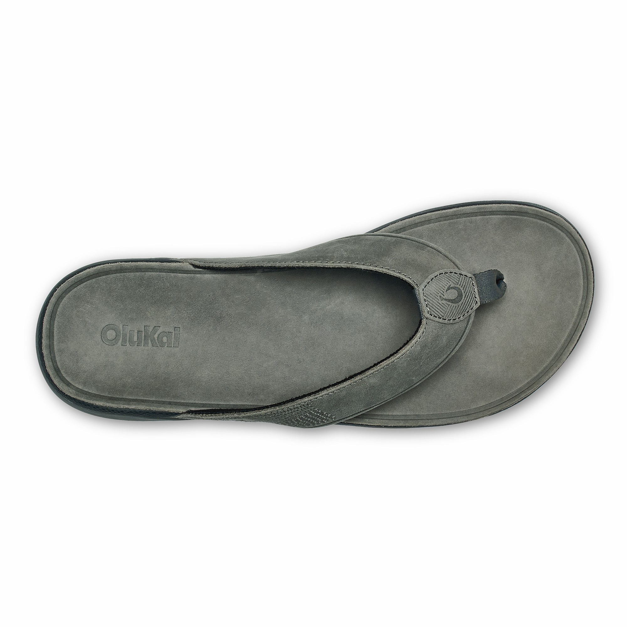 Tuahine Men's Waterproof Leather Beach Sandals - Rock - Image 5
