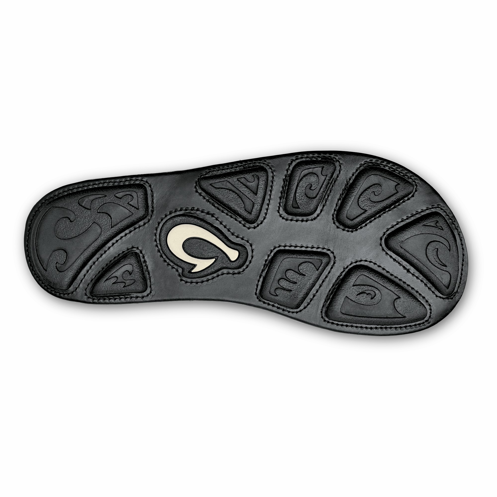 OluKai Mea Ola - Black | Men's Leather Beach Sandals - Image 6